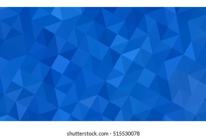 Blue polygonal illustration, which consist of triangles. Geometric background in Origami style with gradient. Triangular design for your business.