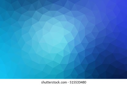 Blue polygonal illustration, which consist of triangles. Geometric background in Origami style with gradient. Triangular design for your business.