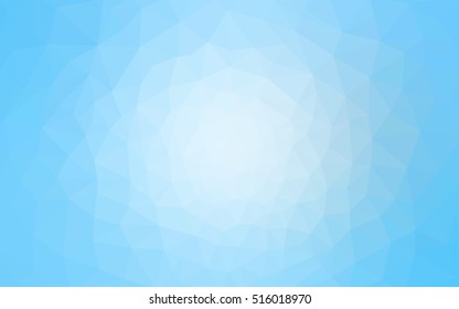 Blue polygonal illustration, which consist of triangles. Geometric background in Origami style with gradient. Triangular design for your business.