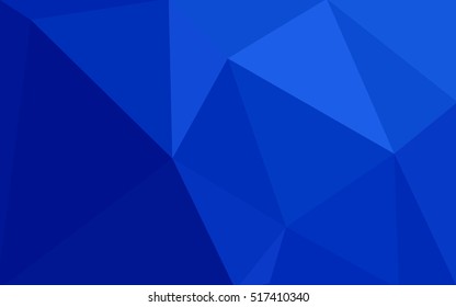 Blue polygonal illustration, which consist of triangles. Geometric background in Origami style with gradient. Triangular design for your business.