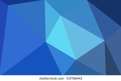 Blue polygonal illustration, which consist of triangles. Geometric background in Origami style with gradient. Triangular design for your business.