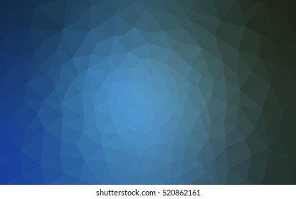 Blue polygonal illustration, which consist of triangles. Geometric background in Origami style with gradient. Triangular design for your business.