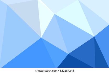 Blue polygonal illustration, which consist of triangles. Geometric background in Origami style with gradient. Triangular design for your business.