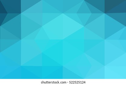 Blue polygonal illustration, which consist of triangles. Geometric background in Origami style with gradient. Triangular design for your business.