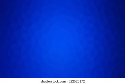 Blue polygonal illustration, which consist of triangles. Geometric background in Origami style with gradient. Triangular design for your business.