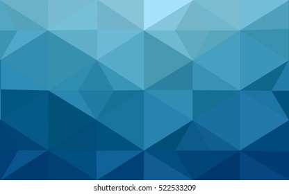 Blue polygonal illustration, which consist of triangles. Geometric background in Origami style with gradient. Triangular design for your business.