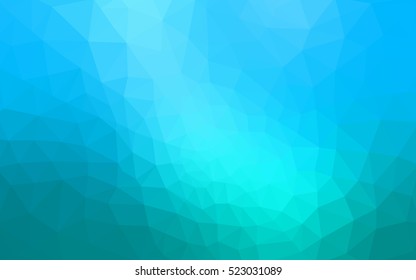 Blue polygonal illustration, which consist of triangles. Geometric background in Origami style with gradient. Triangular design for your business.