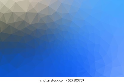 Blue polygonal illustration, which consist of triangles. Geometric background in Origami style with gradient. Triangular design for your business.