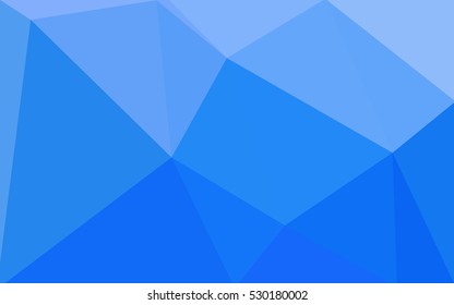 Blue polygonal illustration, which consist of triangles. Geometric background in Origami style with gradient. Triangular design for your business.