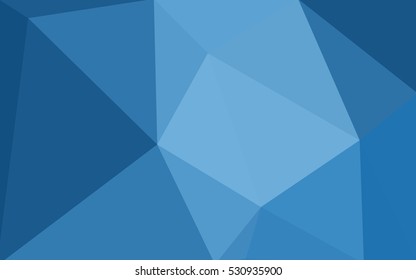 Blue polygonal illustration, which consist of triangles. Geometric background in Origami style with gradient. Triangular design for your business.