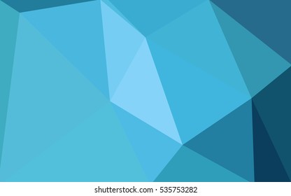 Blue polygonal illustration, which consist of triangles. Geometric background in Origami style with gradient. Triangular design for your business.