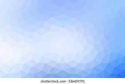 Blue polygonal illustration, which consist of triangles. Geometric background in Origami style with gradient. Triangular design for your business.