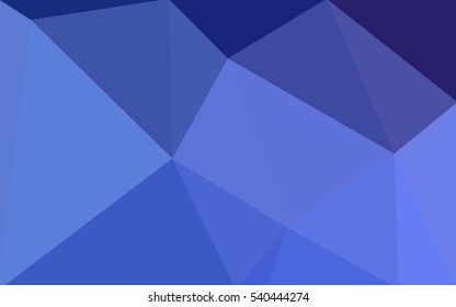 Blue polygonal illustration, which consist of triangles. Geometric background in Origami style with gradient. Triangular design for your business.