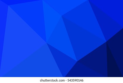 Blue polygonal illustration, which consist of triangles. Geometric background in Origami style with gradient. Triangular design for your business.