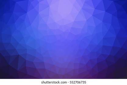Blue polygonal illustration, which consist of triangles. Geometric background in Origami style with gradient. Triangular design for your business.