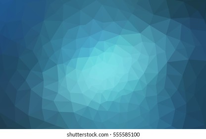 Blue polygonal illustration, which consist of triangles. Geometric background in Origami style with gradient. Triangular design for your business.