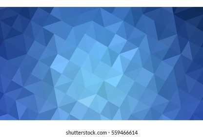 Blue polygonal illustration, which consist of triangles. Geometric background in Origami style with gradient. Triangular design for your business.