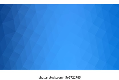 Blue polygonal illustration, which consist of triangles. Geometric background in Origami style with gradient. Triangular design for your business.