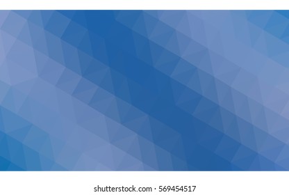 Blue polygonal illustration, which consist of triangles. Geometric background in Origami style with gradient. Triangular design for your business.