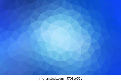 Blue polygonal illustration, which consist of triangles. Geometric background in Origami style with gradient. Triangular design for your business.