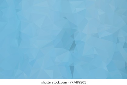 Blue polygonal illustration, which consist of triangles. Geometric background in Origami style with gradient. Triangular design for your business.