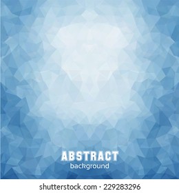 Blue polygonal mosaic background