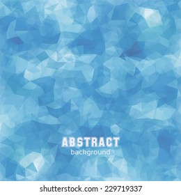 Blue polygonal mosaic background