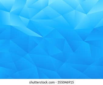 Blue Polygonal Mosaic Background