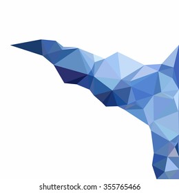 Blue Polygonal Mosaic Background