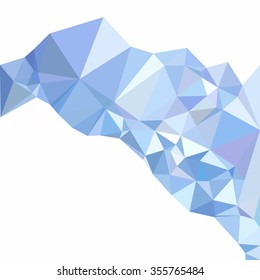 Blue Polygonal Mosaic Background