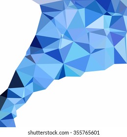Blue Polygonal Mosaic Background