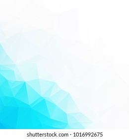 Blue Polygonal Mosaic Background, Creative Design Templates