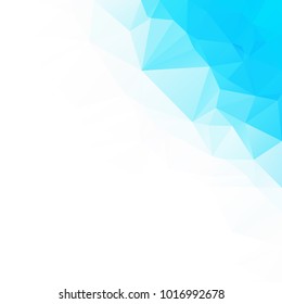 Blue Polygonal Mosaic Background, Creative Design Templates
