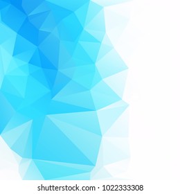 Blue Polygonal Mosaic Background, Creative Design Templates