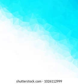 Blue Polygonal Mosaic Background, Creative Design Templates