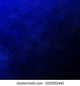 Blue Polygonal Mosaic Background, Creative Design Templates