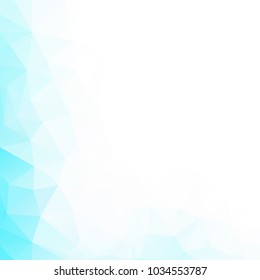 Blue Polygonal Mosaic Background, Creative Design Templates