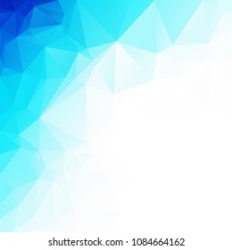 Blue Polygonal Mosaic Background, Creative Design Templates