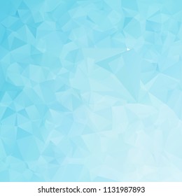 Blue Polygonal Mosaic Background, Creative Design Templates
