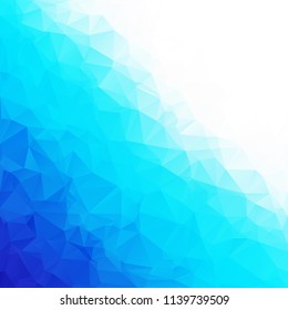 Blue Polygonal Mosaic Background, Creative Design Templates