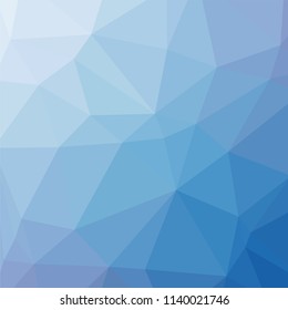 Blue Polygonal Mosaic Background, Creative Design Templates