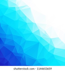 Blue Polygonal Mosaic Background, Creative Design Templates