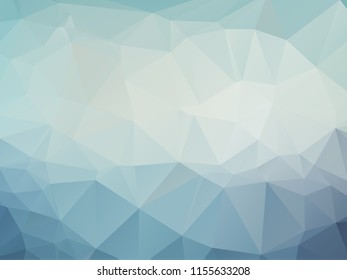 Blue Polygonal Mosaic Background, Creative Design Templates