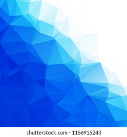 Blue Polygonal Mosaic Background, Creative Design Templates