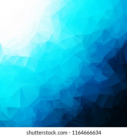 Blue Polygonal Mosaic Background, Creative Design Templates