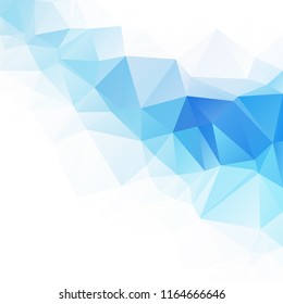 Blue Polygonal Mosaic Background, Creative Design Templates