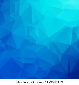 Blue Polygonal Mosaic Background, Creative Design Templates