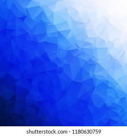 Blue Polygonal Mosaic Background, Creative Design Templates