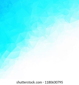 Blue Polygonal Mosaic Background, Creative Design Templates