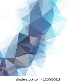 Blue Polygonal Mosaic Background, Creative Design Templates
